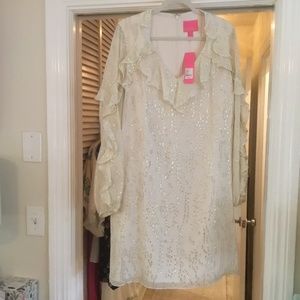 Lilly Pulitzer Belle SILK dress size 14 NWT